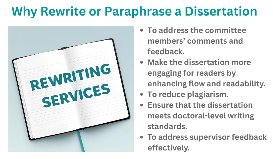 Why Rewrite or Paraphrase a Dissertation